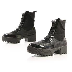 NEW CAPE ROBBIN women's commander combat boots in black